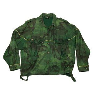 Free Peoples Womens Slouchy Military Jacket Moss Size L